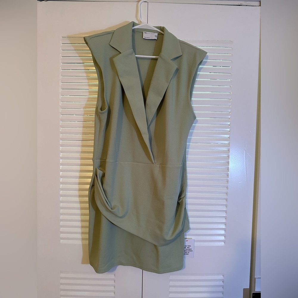 ASOS Twist sleeveless blazer dress